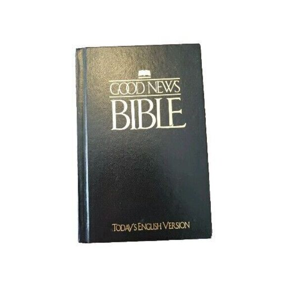Good News Bible Todays English Version ABS-1992 Black Hardcover - Picture 1 of 8